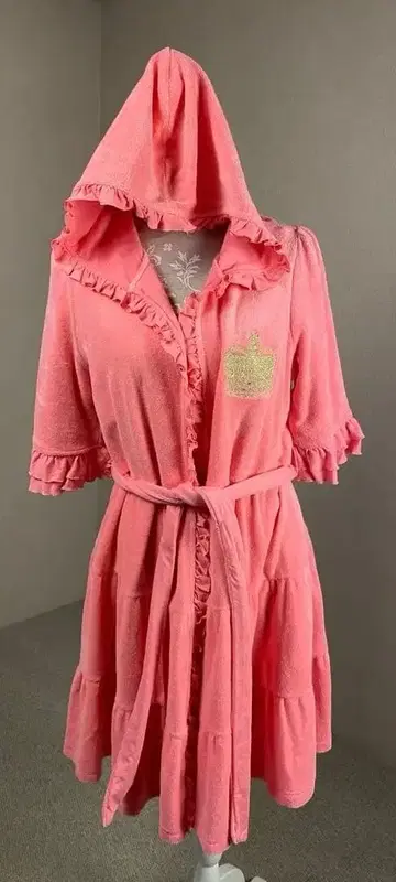 Juicy Couture 룸웨어 목욕 가운 핑크
