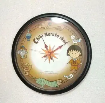 마루코는 아홉살(치비 마루코짱) 벽시계 레트로