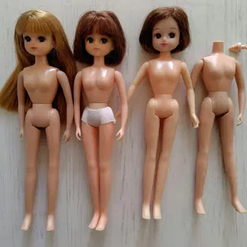 리카짱 인형 3체 + 바디 1체 의류 포함