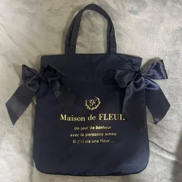 Maison de FLEUR 더블 리본 토트백