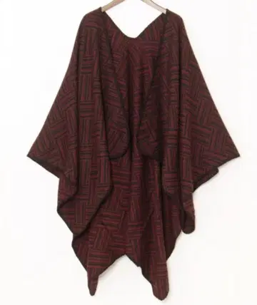 와모노야 카야 삼붕괴 스톨 겉옷 빨간색 판초 겉옷