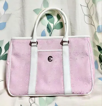 CLATHAS 카멜리아 무늬 토트백