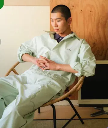 PAMM 흔들리는 행주 점프수트 아이스 그린