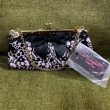 초레어 헬로키티 vivitix 피치 존 컴팩트 가마구치 파우치