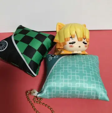 귀멸의 칼날 낮잠 아가츠마 젠이츠 & 쿠션형 키링