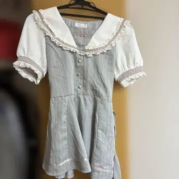 리즈리사 LIZLISA 세일러 카라 셋업 그레이 양산형