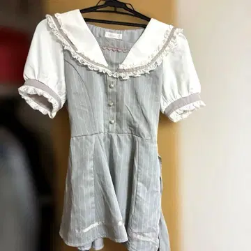 리즈리사 LIZLISA 세일러 카라 셋업 그레이 양산형