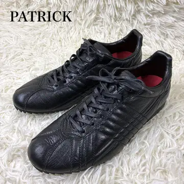 [ 미사용급 ] PATRICK 패트릭 가죽 블랙 스니커즈