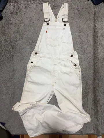 Levi's 80's 오버올 W28 L37 오렌지 탭 아이보리