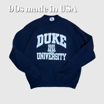 90s made in USA 3단 칼리지 로고 맨투맨 듀크대학교
