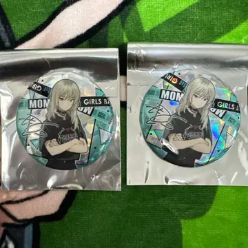 걸즈밴드클라이 카와라기 모모카 박동의 미래 캔 배지 사인 x 2