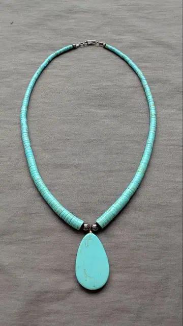 터키석 실버 목걸이