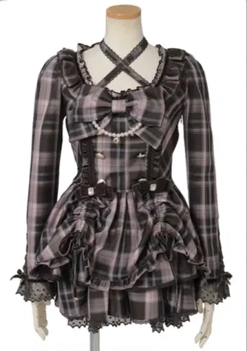 LIZLISA 리즈리사 더블 드로스트 셋업 핑크