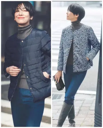 컨디션 최상 So close 레오파드 무늬 리버서블 다운 자켓 dinos