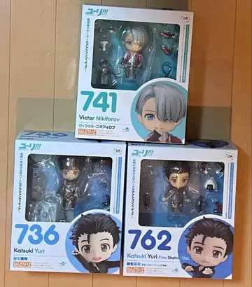 넨도로이드 유온 아이스 카츠키 유우리 빅토르 니키포로프 3체 세트
