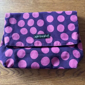 마리메꼬 marimekko 도트 패턴 파우치 백