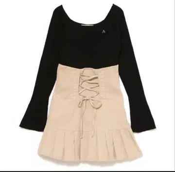 andmary High waist velour mini dress