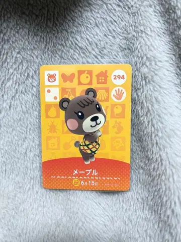 모여봐요 동물의 숲 모동숲 amiibo 카드 메이플