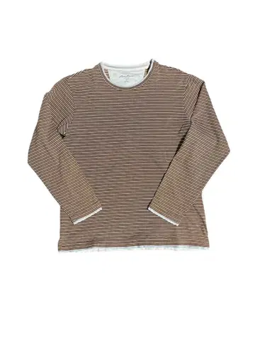 00s 에디 바우어 보더 긴팔 티셔츠 구제 의류 티셔츠 빈티지