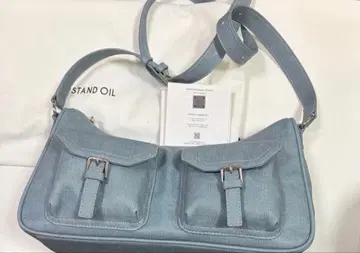 스탠드오일 조이백 블루 데님 숄더백 한국 정품