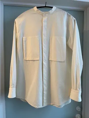 Graphpaper 울 100% 밴드 카라 셔츠