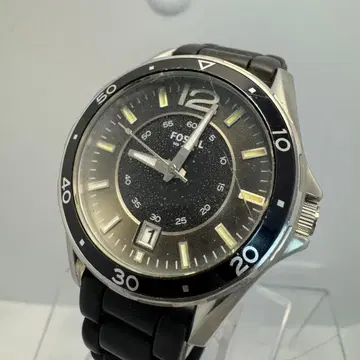 [정크] Fossil 남성용 쿼츠 손목시계 데이트 표시 빈티지