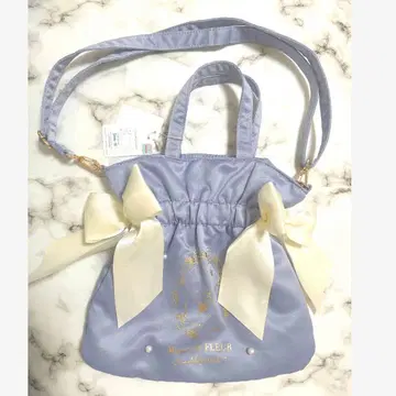 스미코구라시 메종 드 플뢰르 리본 숄더백 택 포함 블루