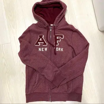 아바크롬비 앤 피치 속기모 집업 후드티 빈티지 가공 S