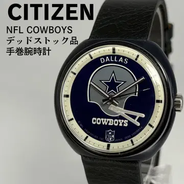 미사용품 CITIZEN 시티즌 NFL COWBOYS 수동 와인딩 손목시계