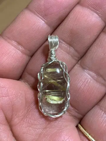 타이틴 루틸 쿼츠 펜던트