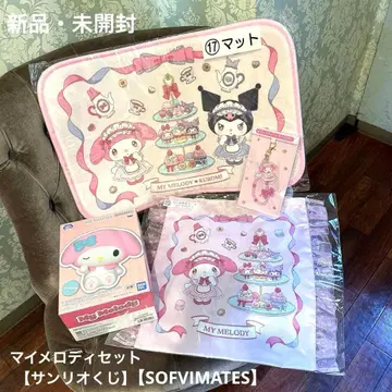 산리오 복권 [ 마이멜로디 4세트 ] 마이멜로디 토트백 쿠로미