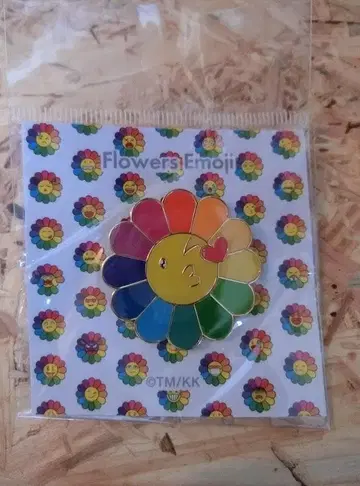 카이카이키키 꽃 플라워 이모지 핀 배지 Flowers Emoji