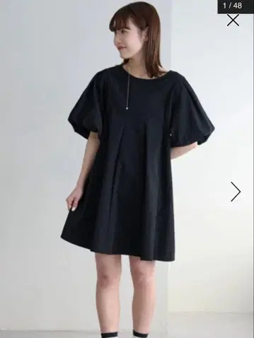 discoat 소매 벌룬 미니 원피스 umm. 디스코트