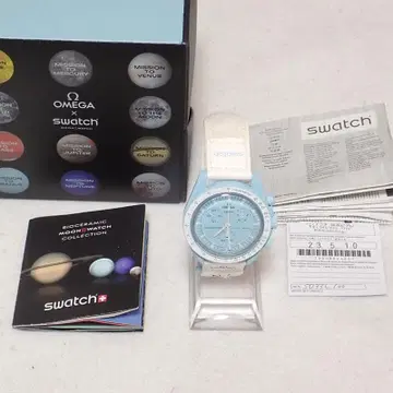 OMEGA x Swatch Moonwatch 스피드 마스터 아이스 블루