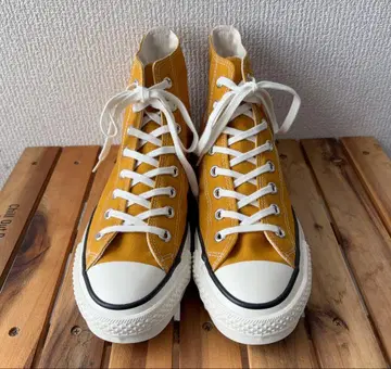 새상품급 일본제 CONVERSE ALL STAR HI 7 1/2 머스타드