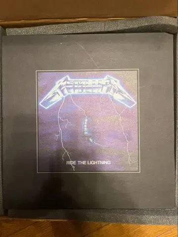 metallica ride the lightning box set 초레어