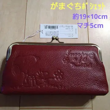 [최종 가격 인하] 새상품 미사용 스누피 가마구치 미니백 와인색 파우치