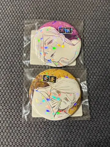 주술회전 메이메이 우우 캔뱃지 4개 세트