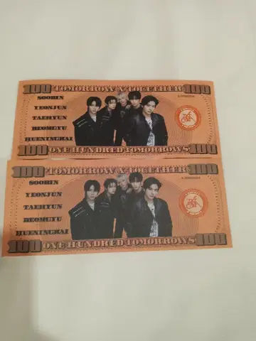 TXT MOA CON 루자라바 지폐 달러 지폐 서울콘 낙하물 2장