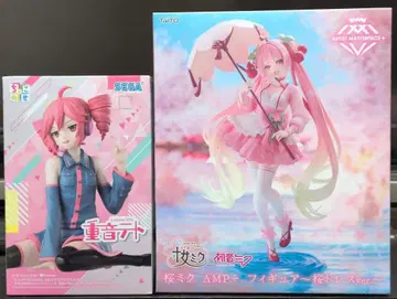 하츠네 미쿠 벚꽃 미쿠 AMP+ 카사네 테토 쵸코노세 피규어 2체 세트