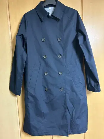 무인양품 발수 가공 경량 네이비 트렌치코트 스프링 코트