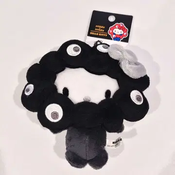 산리오 미야쿠미야쿠 변신 봉제 인형 키티 카라비너 BC 블랙