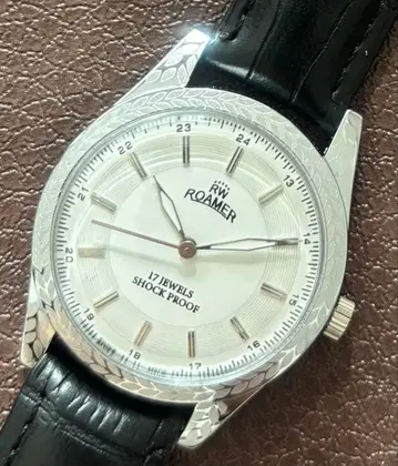 빈티지 ROAMER 수동 와인딩 시계 남성용 손목시계