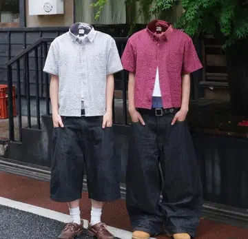 Belvet 체크 셔츠