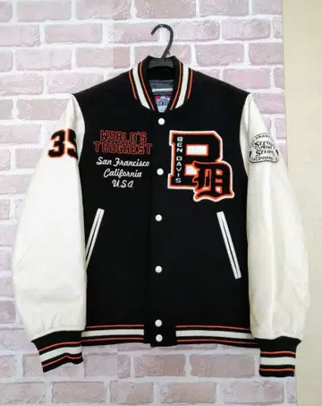 BEN DAVIS 바시티 자켓 자켓 블랙 M 미사용 새상품