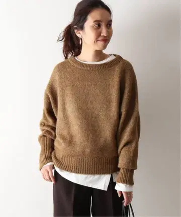 FRAMeWORK 프레임워크 코튼 천축 사이드 슬릿 풀오버