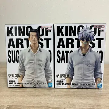 주술회전 피규어 2개 세트 고죠 사토루 게토 스구루