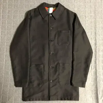 00s 몰스킨 코트 블랙 프렌치 워크