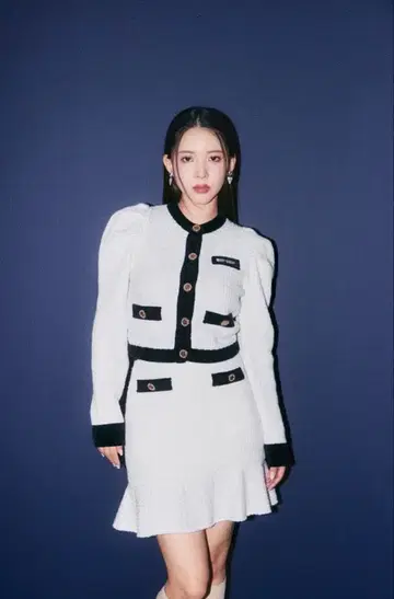 LILY BROWN x MARY QUANT 트위드 니트 상하의 세트