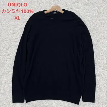 새상품급 XL 사이즈 유니클로 캐시미어 100% 니트 24AW 블랙